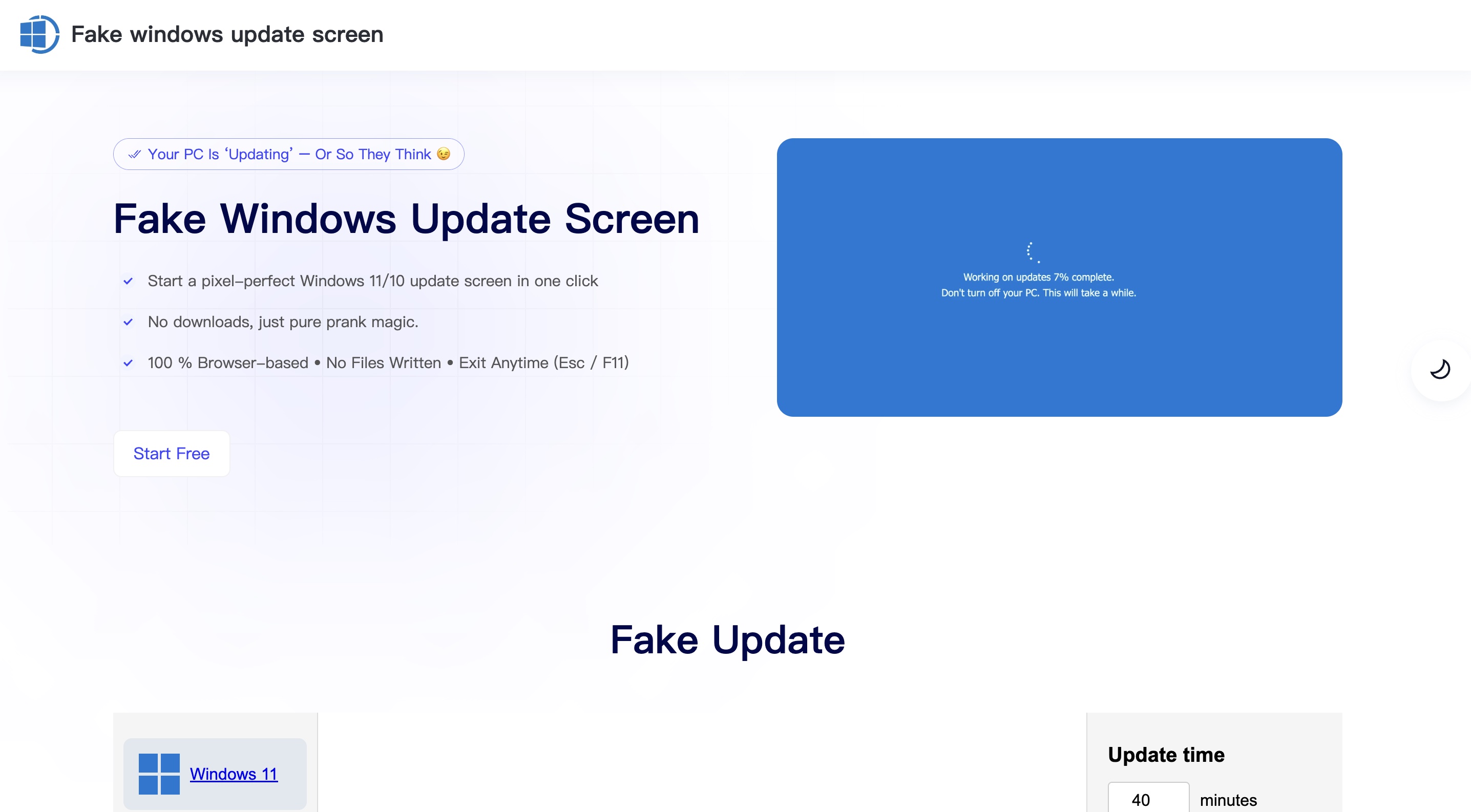 fakewindowsupdatescreen logo